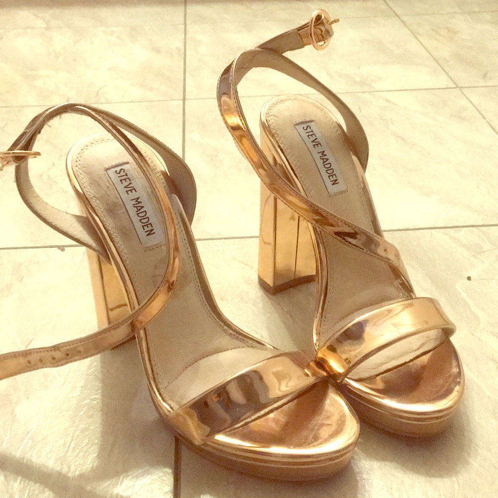 Rose Gold Steve Madden heels